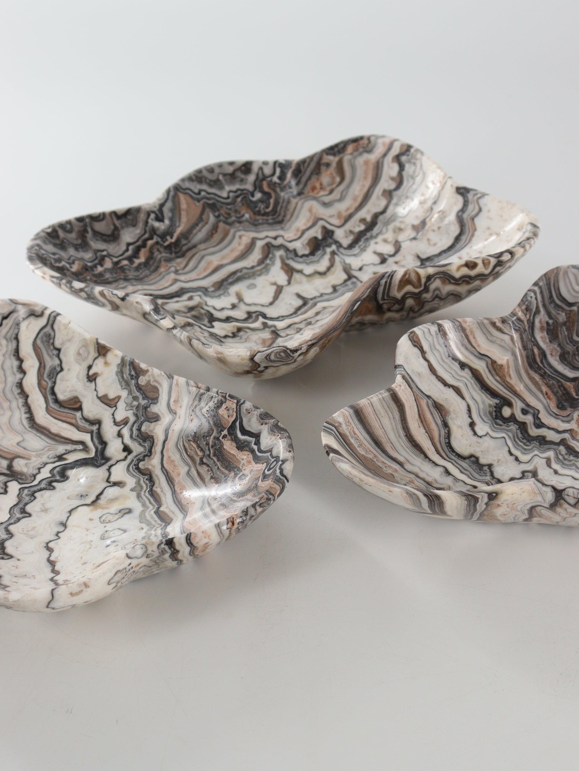 Zebra Onyx Bowls Set of 3 - Expert Wholesale and Supplier of Wholesale Crystals & Bulk Gemstones, []