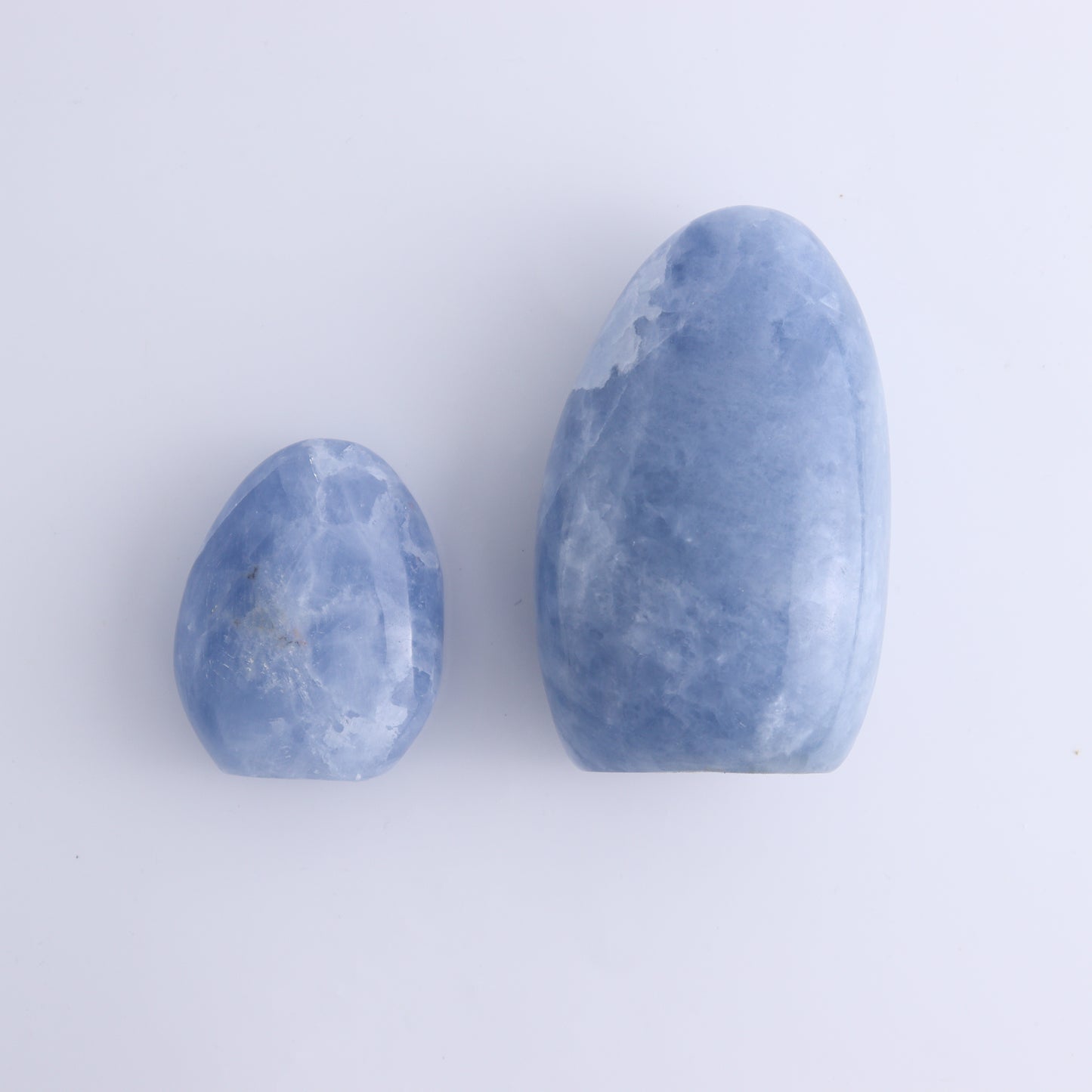 Blue Calcite Set of 4 - Expert Wholesale and Supplier of Wholesale Crystals & Bulk Gemstones, ["Blue Calcite","Calcite","Freeform","Madagascar"]