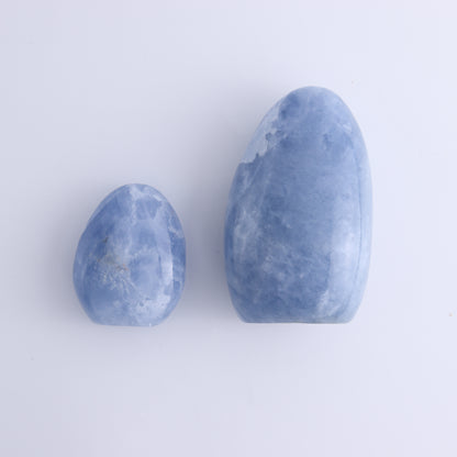 Blue Calcite Set of 4 - Expert Wholesale and Supplier of Wholesale Crystals & Bulk Gemstones, ["Blue Calcite","Calcite","Freeform","Madagascar"]