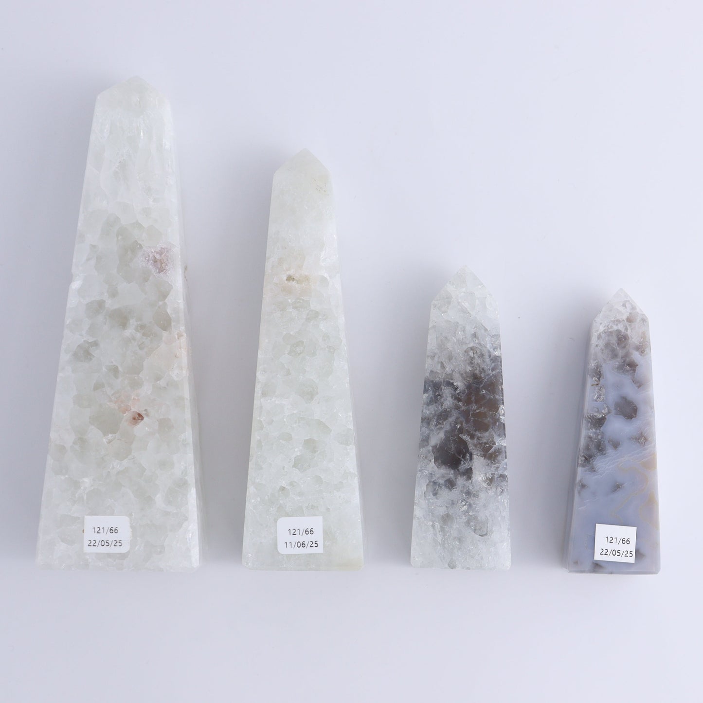 Agate Obelisk Set of 4 - Expert Wholesale and Supplier of Wholesale Crystals & Bulk Gemstones, ["Agate","Brazil","Obelisk"]