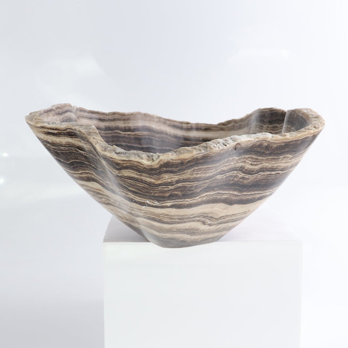Mexican Onyx/Calcite Bowl 14"