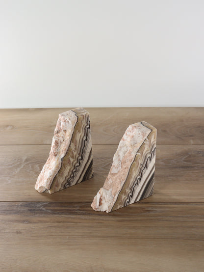 Zebra Rough Onyx Bookends - Expert Wholesale and Supplier of Wholesale Crystals & Bulk Gemstones, []