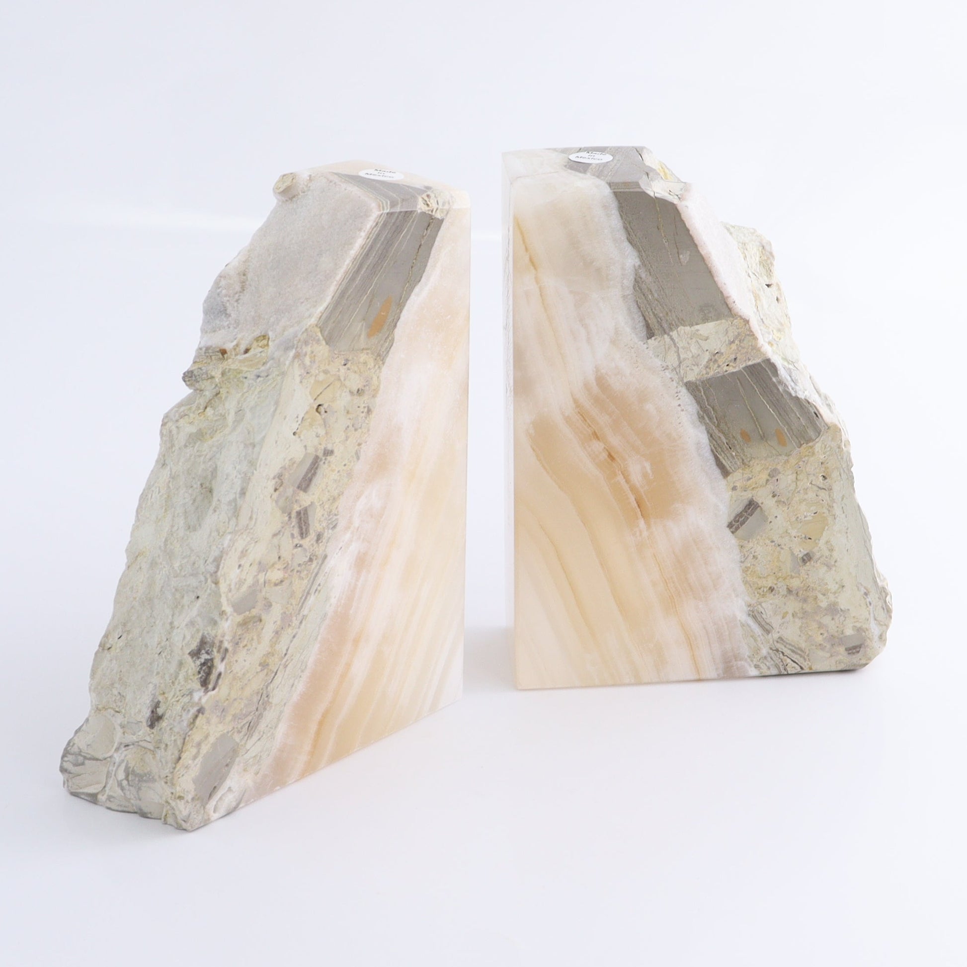 Calcite/Onyx Bookends Set of 10 pairs - Expert Wholesale and Supplier of Wholesale Crystals & Bulk Gemstones, ["Bookends","Calcite","onyx"]