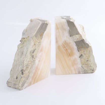 Calcite/Onyx Bookends Set of 10 pairs - Expert Wholesale and Supplier of Wholesale Crystals & Bulk Gemstones, ["Bookends","Calcite","onyx"]