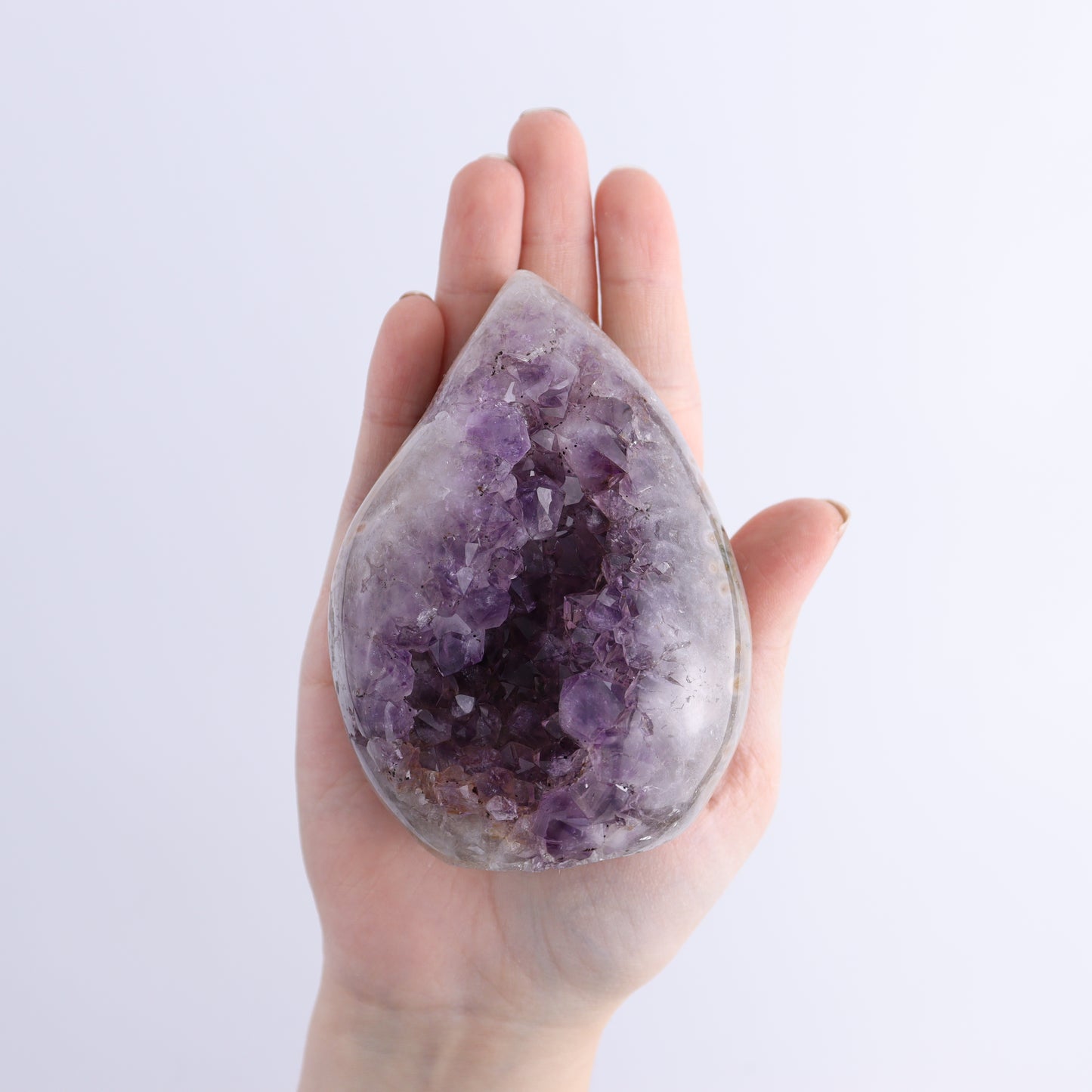 Uruguay Druzy Amethyst Flames Set of 4 - Expert Wholesale and Supplier of Wholesale Crystals & Bulk Gemstones, ["Amethyst","flames","Uruguay"]