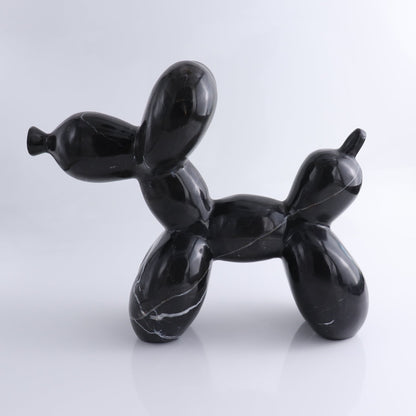 Black Marble Balloon Dog