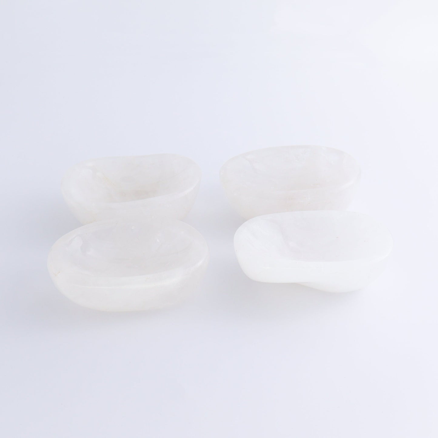 Clear Quartz Bowls Set of 4 - Expert Wholesale and Supplier of Wholesale Crystals & Bulk Gemstones, ["Bowls","Clear Quartz","Madagascar","Quartz"]