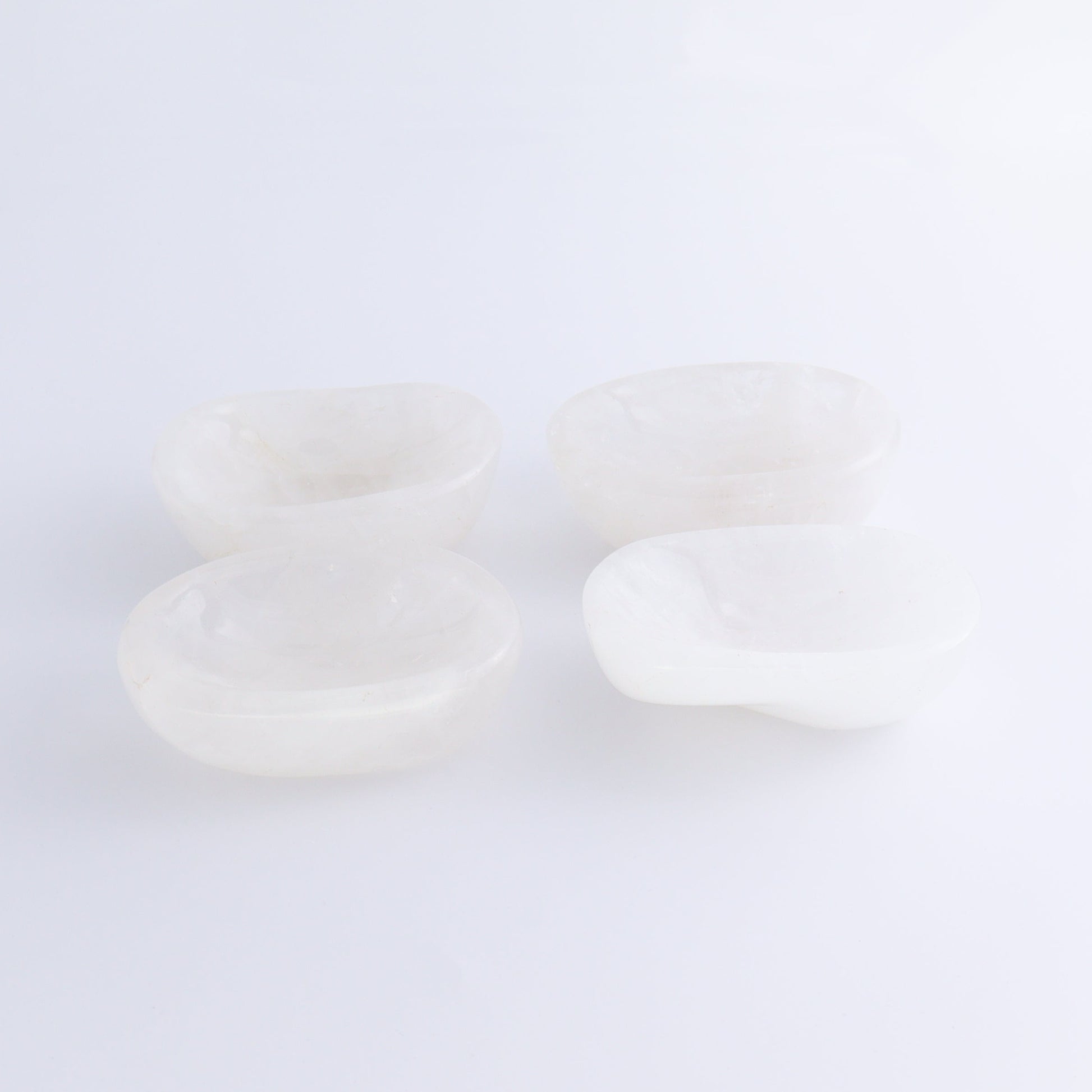 Clear Quartz Bowls Set of 4 - Expert Wholesale and Supplier of Wholesale Crystals & Bulk Gemstones, ["Bowls","Clear Quartz","Madagascar","Quartz"]