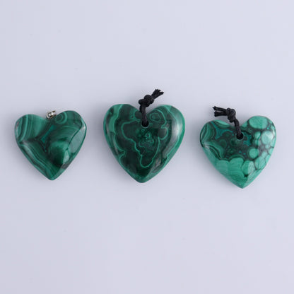 Malachite Heart Pendants Set of 7 - Expert Wholesale and Supplier of Wholesale Crystals & Bulk Gemstones, ["Malachite","Pendants"]