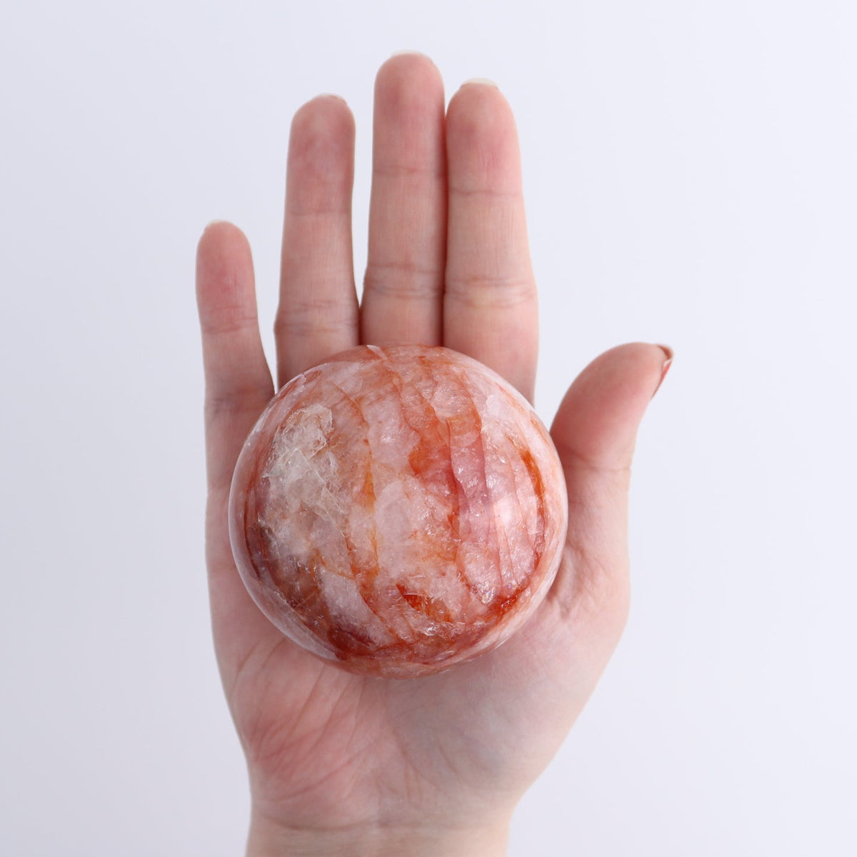 Fire Quartz Spheres Set of 4