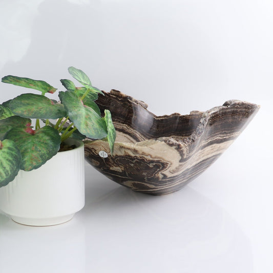 Mexican Onyx/Calcite Bowl 12"