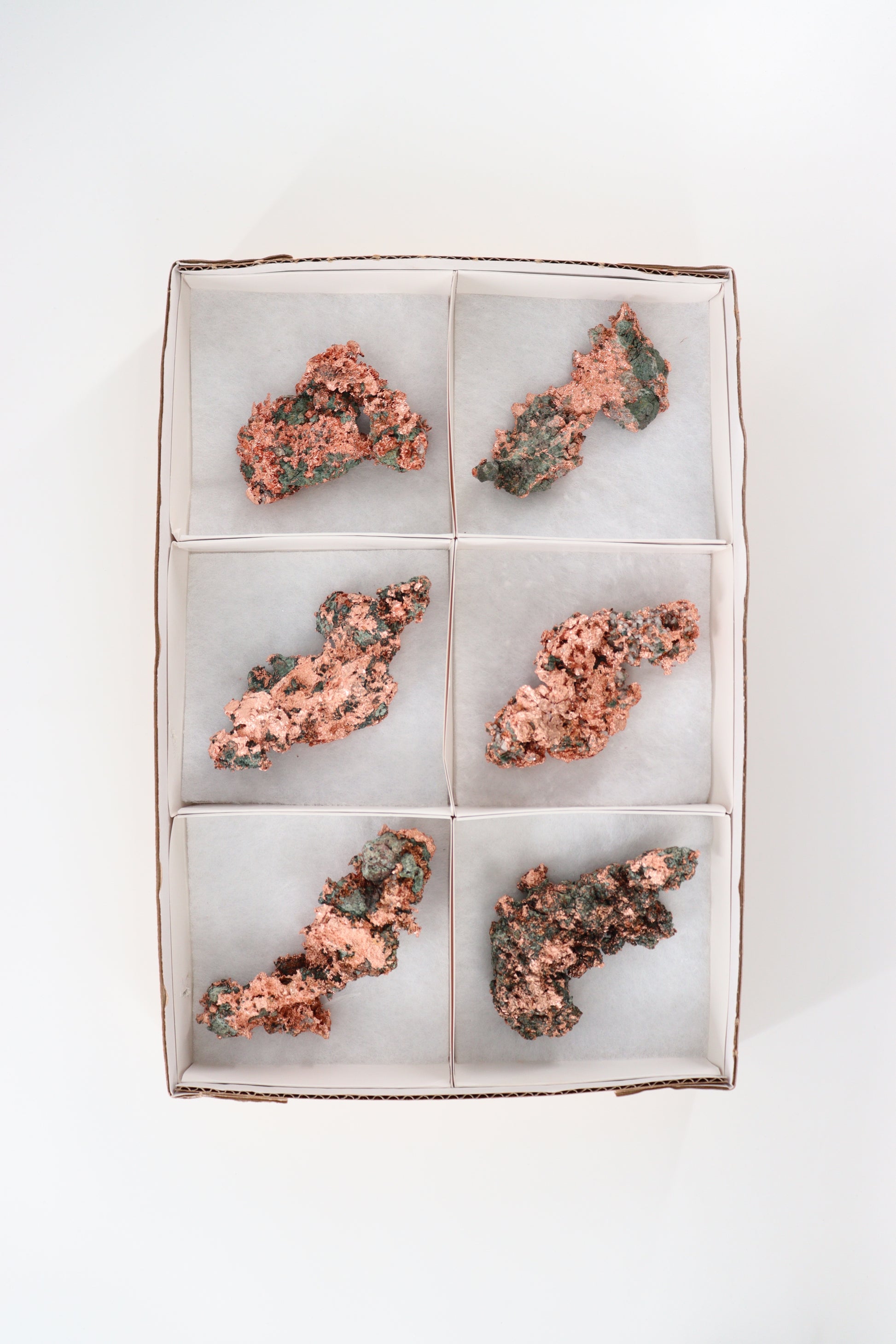 Native Copper 6pc Flat from Michigan - Expert Wholesale and Supplier of Wholesale Crystals & Bulk Gemstones, []
