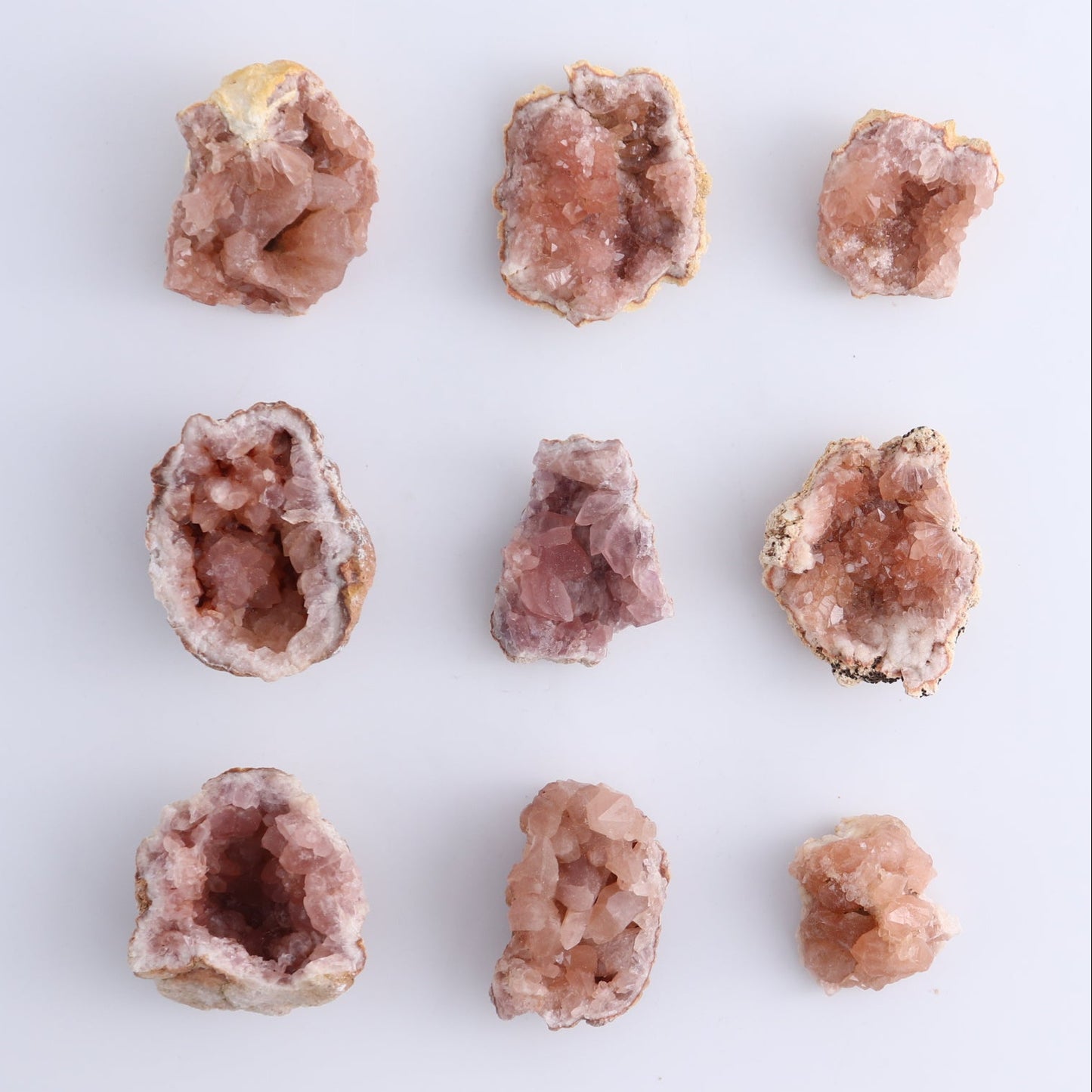 Pink Amethyst Clusters Set of 30