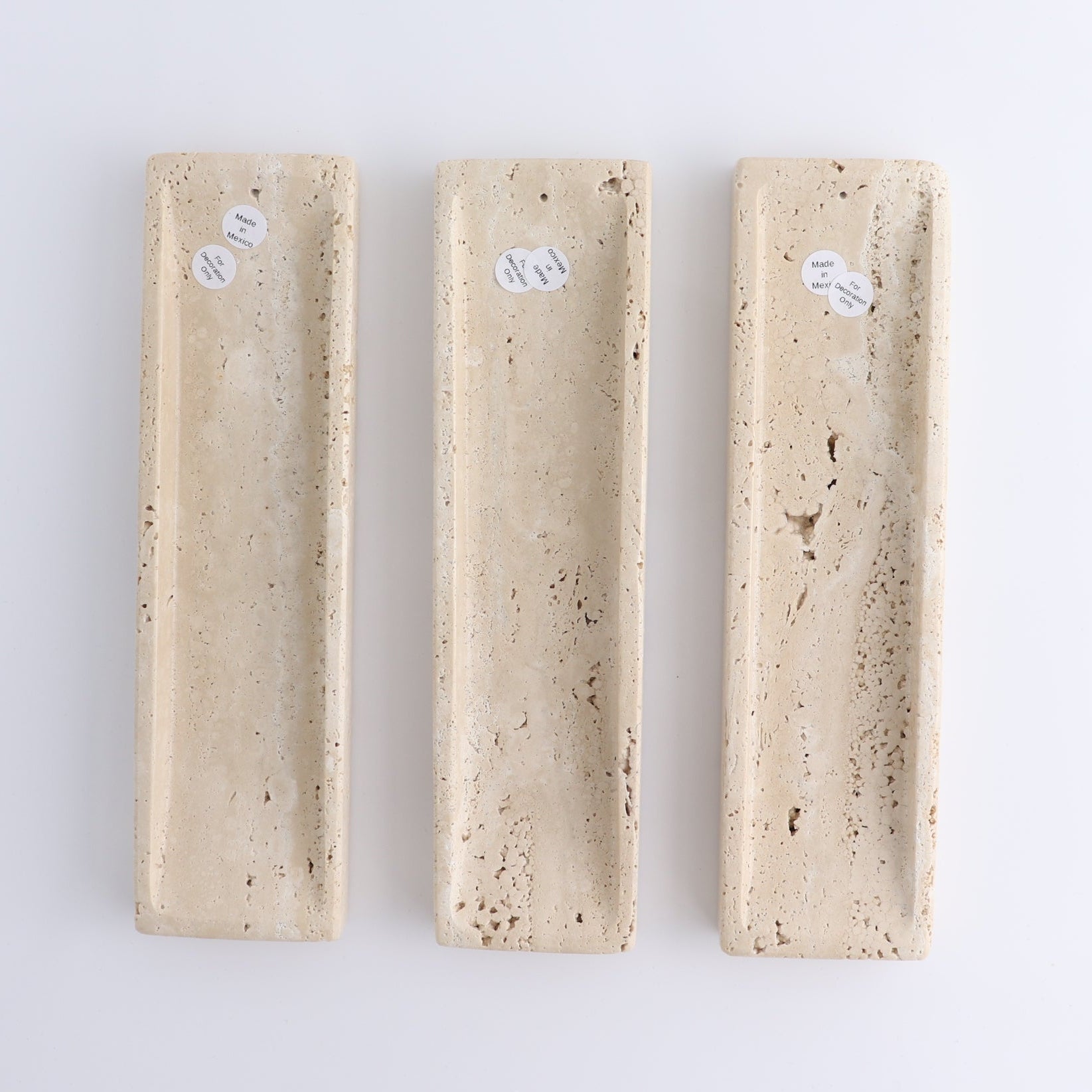 One Travertine Incense Holder | Mi Esperanza Minerals | Supplier of Crystals and Onyx
