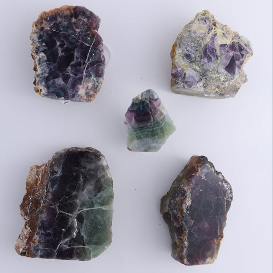 Fluorite Face Polished Set of 5 - Expert Wholesale and Supplier of Wholesale Crystals & Bulk Gemstones, ["Face Polished","Fluorite","Mexico"]
