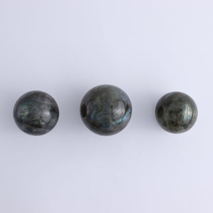 Labradorite Spheres Flat of 24 - Expert Wholesale and Supplier of Wholesale Crystals & Bulk Gemstones, ["Labradorite","Madagascar","Spheres"]