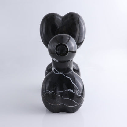 Black Marble Balloon Dog