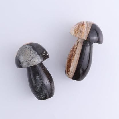 Petrified Wood Mushrooms Set of 4 - Expert Wholesale and Supplier of Wholesale Crystals & Bulk Gemstones, ["Indonesia","Mushrooms","Petrified Wood"]