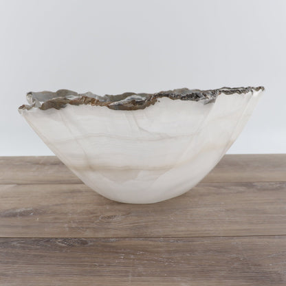 Mexican Onyx/Calcite Bowl 14"