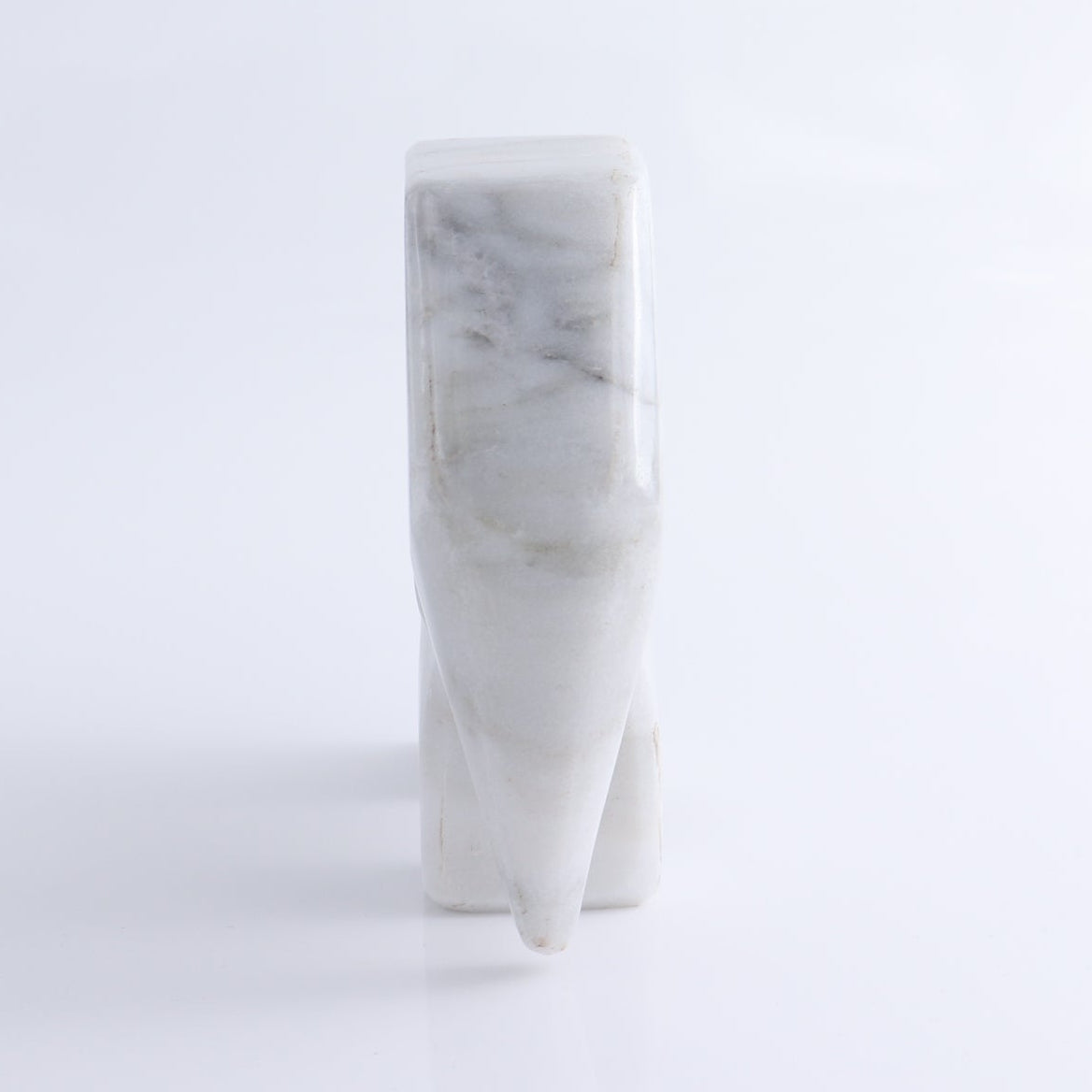 One White Marble Elephant Statue