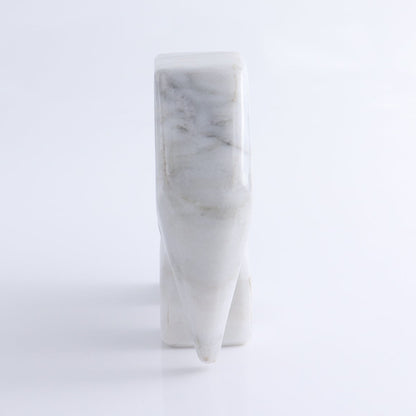 One White Marble Elephant Statue