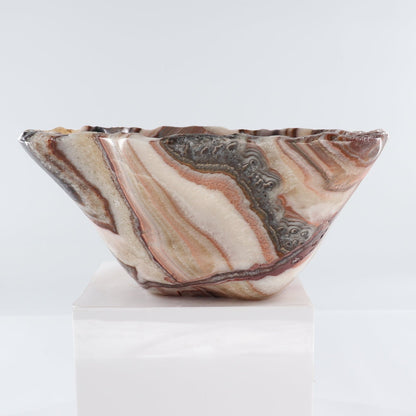 Mexican Onyx/Calcite Bowl 15"
