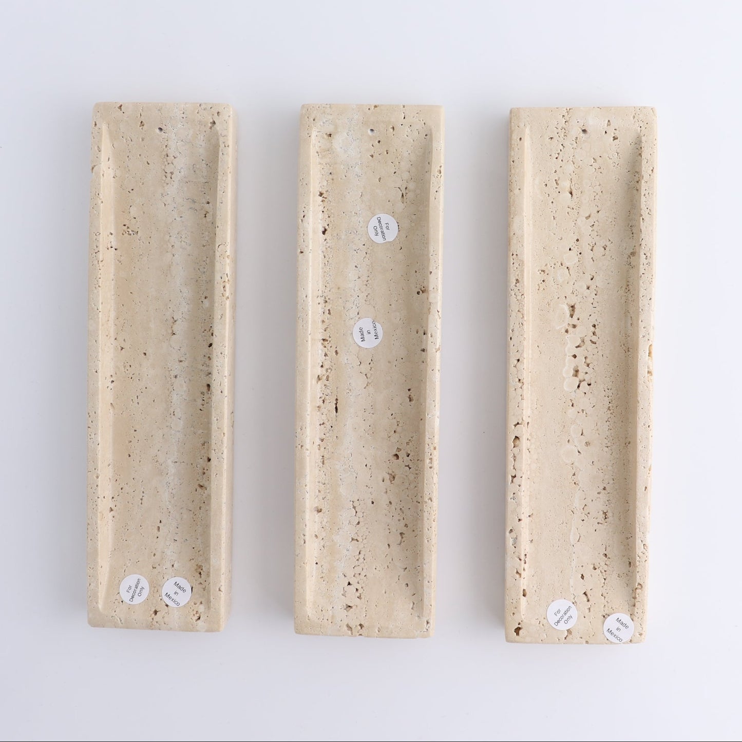 One Travertine Incense Holder | Mi Esperanza Minerals | Supplier of Crystals and Onyx