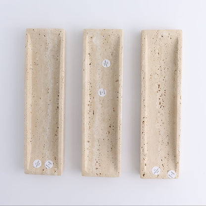 One Travertine Incense Holder | Mi Esperanza Minerals | Supplier of Crystals and Onyx
