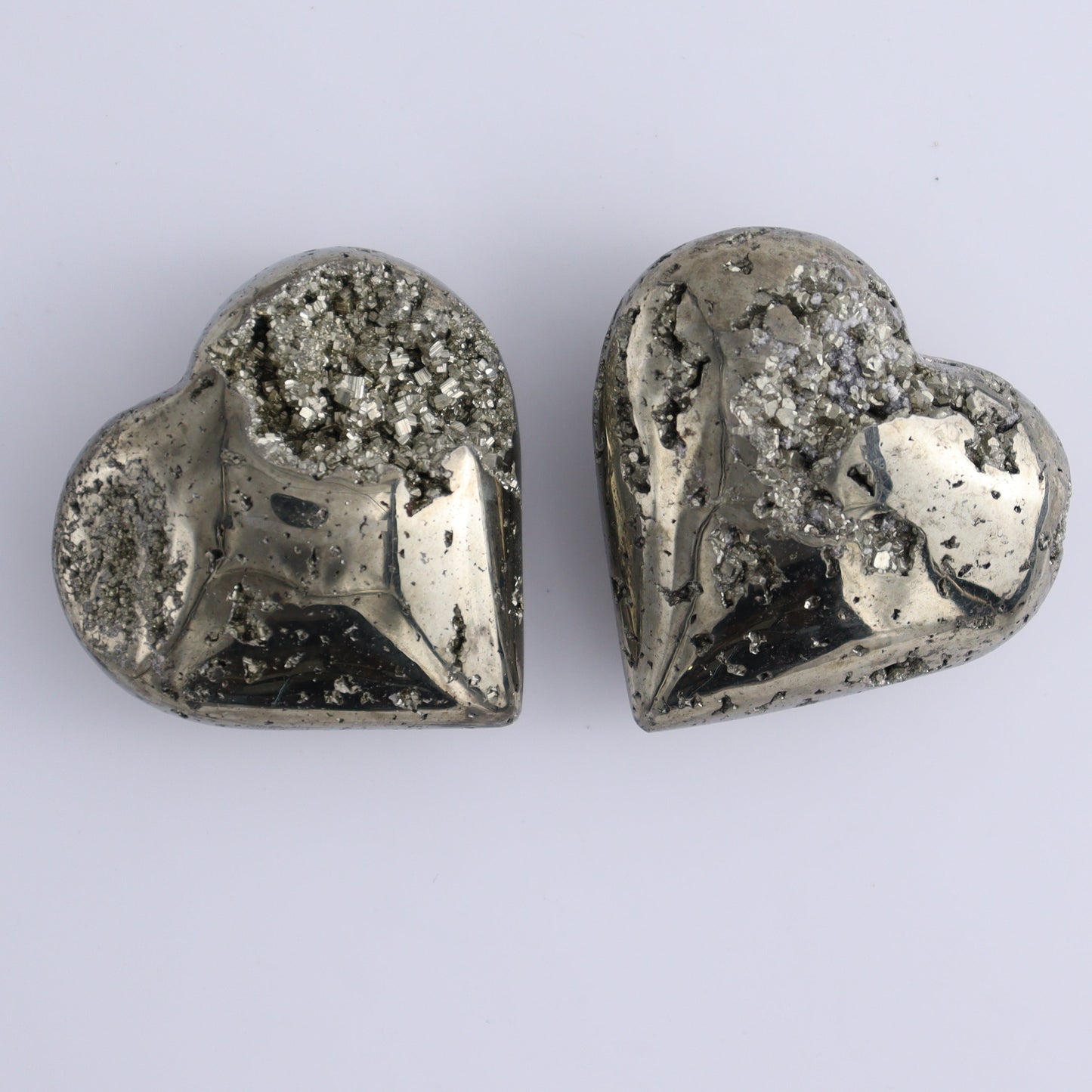 Pyrite Hearts Set of 12 - Expert Wholesale and Supplier of Wholesale Crystals & Bulk Gemstones, ["Hearts","Peru","Pyrite"]