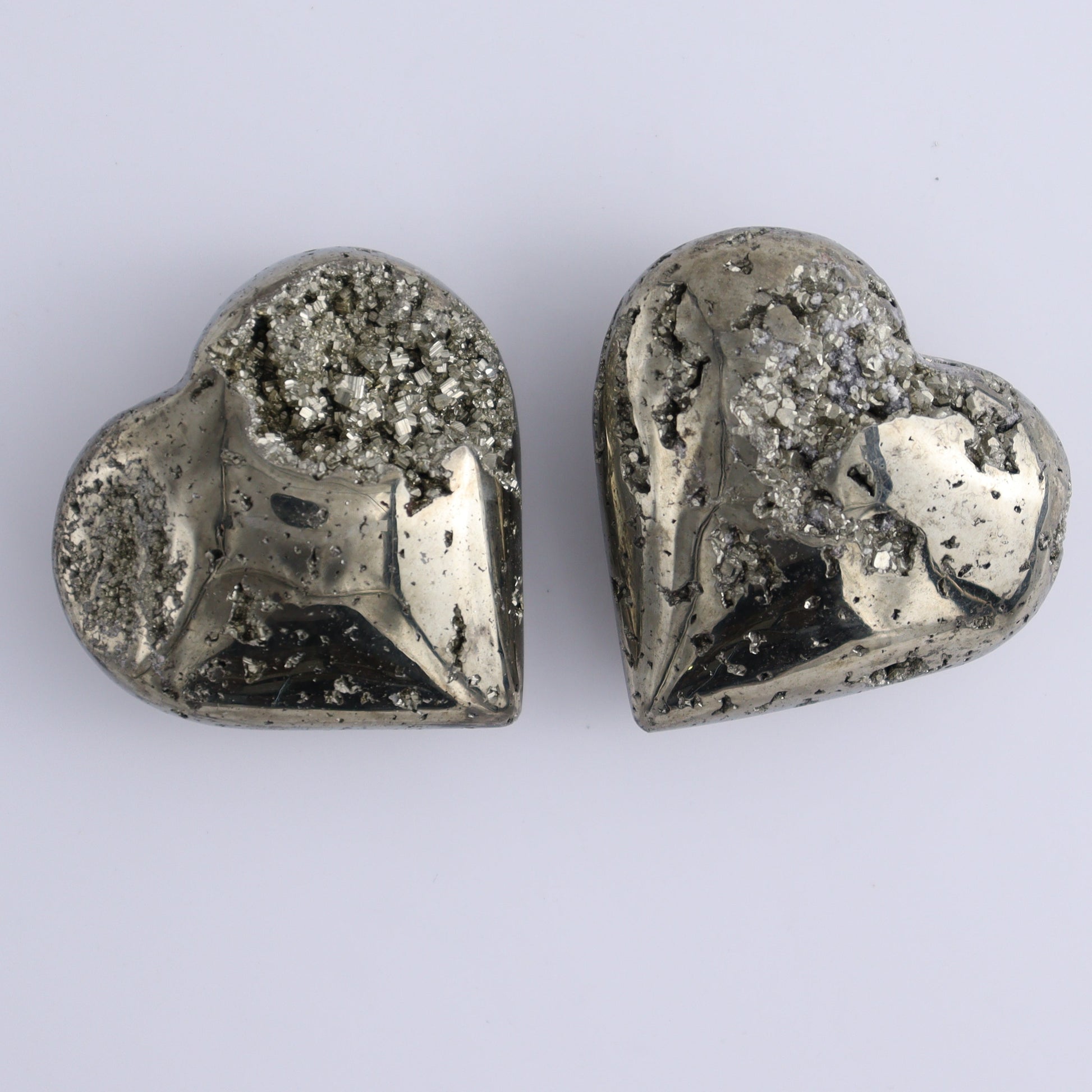 Pyrite Hearts Set of 12 - Expert Wholesale and Supplier of Wholesale Crystals & Bulk Gemstones, ["Hearts","Peru","Pyrite"]