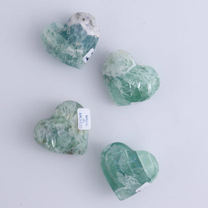Fluorite Hearts Set of 7 - Expert Wholesale and Supplier of Wholesale Crystals & Bulk Gemstones, ["Fluorite","Hearts","Mexico"]