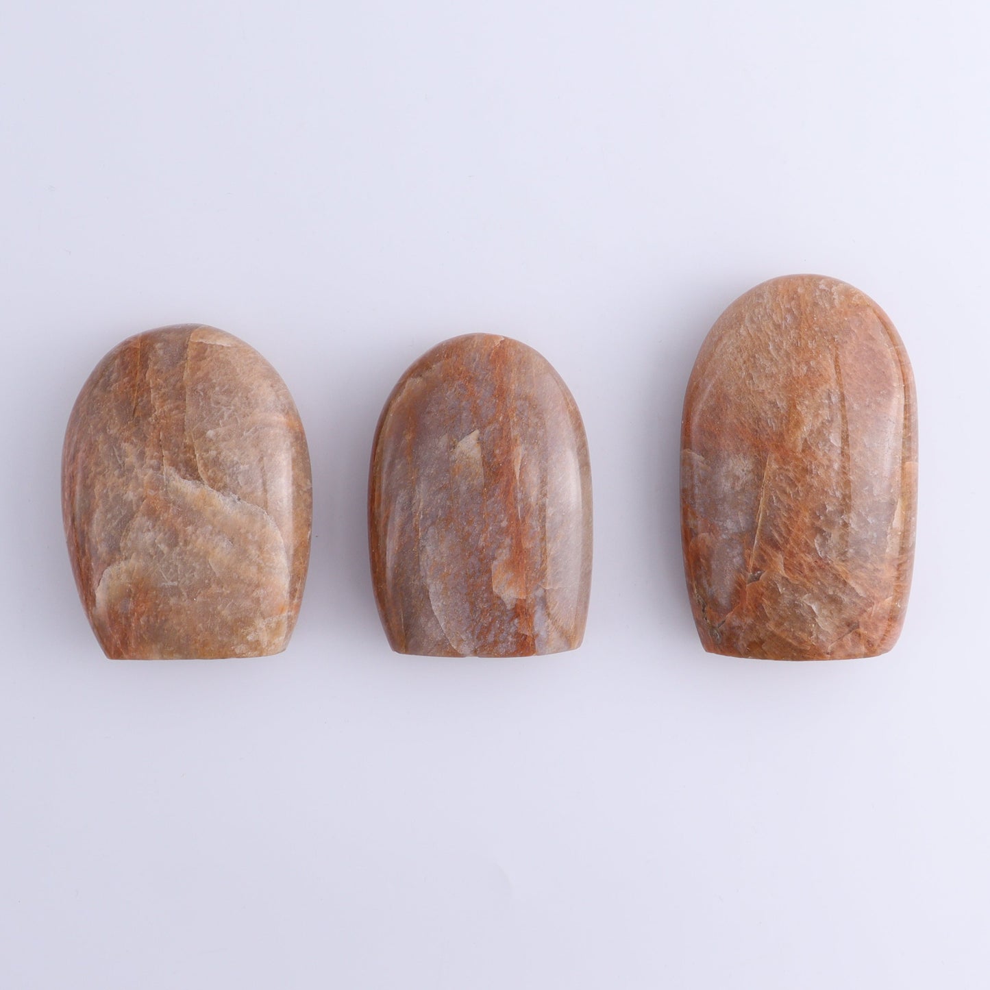 Peach Moonstone Freeform Set of 8 - Expert Wholesale and Supplier of Wholesale Crystals & Bulk Gemstones, ["Freeforms","Peach Moonstone"]