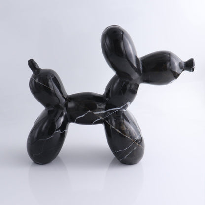 Black Marble Balloon Dog