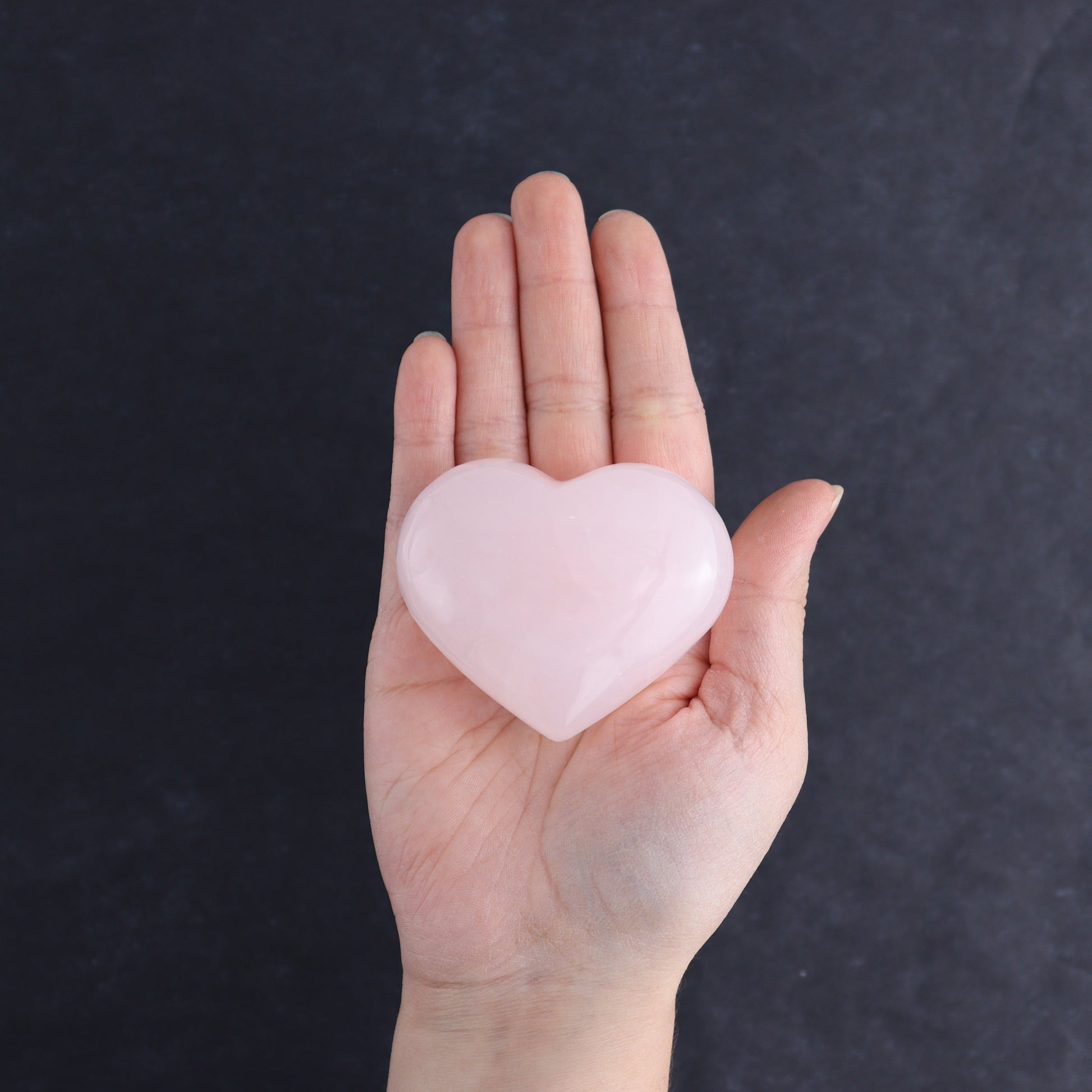 Pink Mangano Calcite Hearts Set of 6 - Expert Wholesale and Supplier of Wholesale Crystals & Bulk Gemstones, ["Calcite","Hearts","Madagascar","Pink Calcite"]