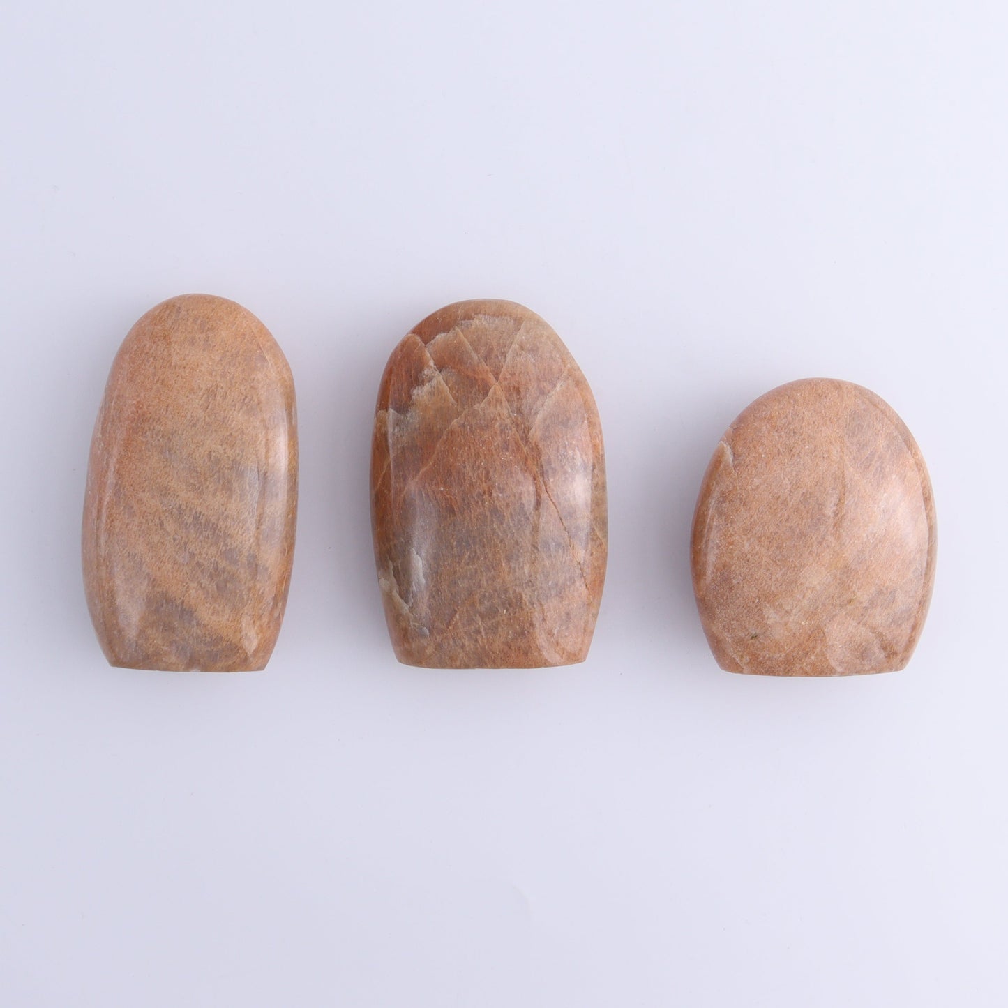 Peach Moonstone Freeform Set of 8 - Expert Wholesale and Supplier of Wholesale Crystals & Bulk Gemstones, ["Freeforms","Peach Moonstone"]