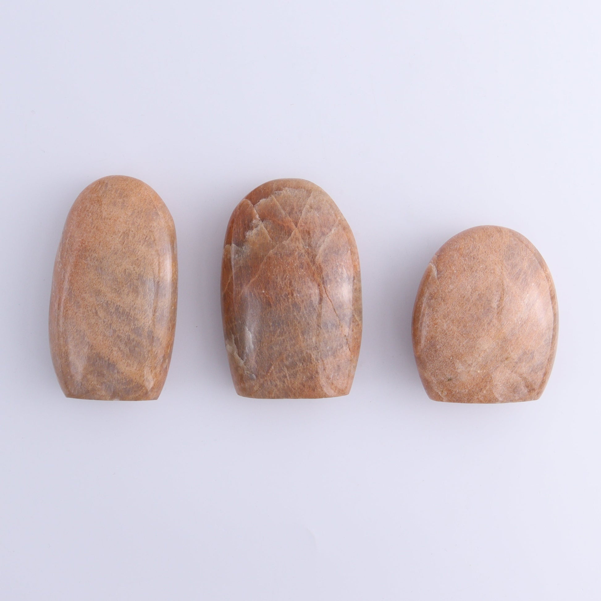 Peach Moonstone Freeform Set of 8 - Expert Wholesale and Supplier of Wholesale Crystals & Bulk Gemstones, ["Freeforms","Peach Moonstone"]