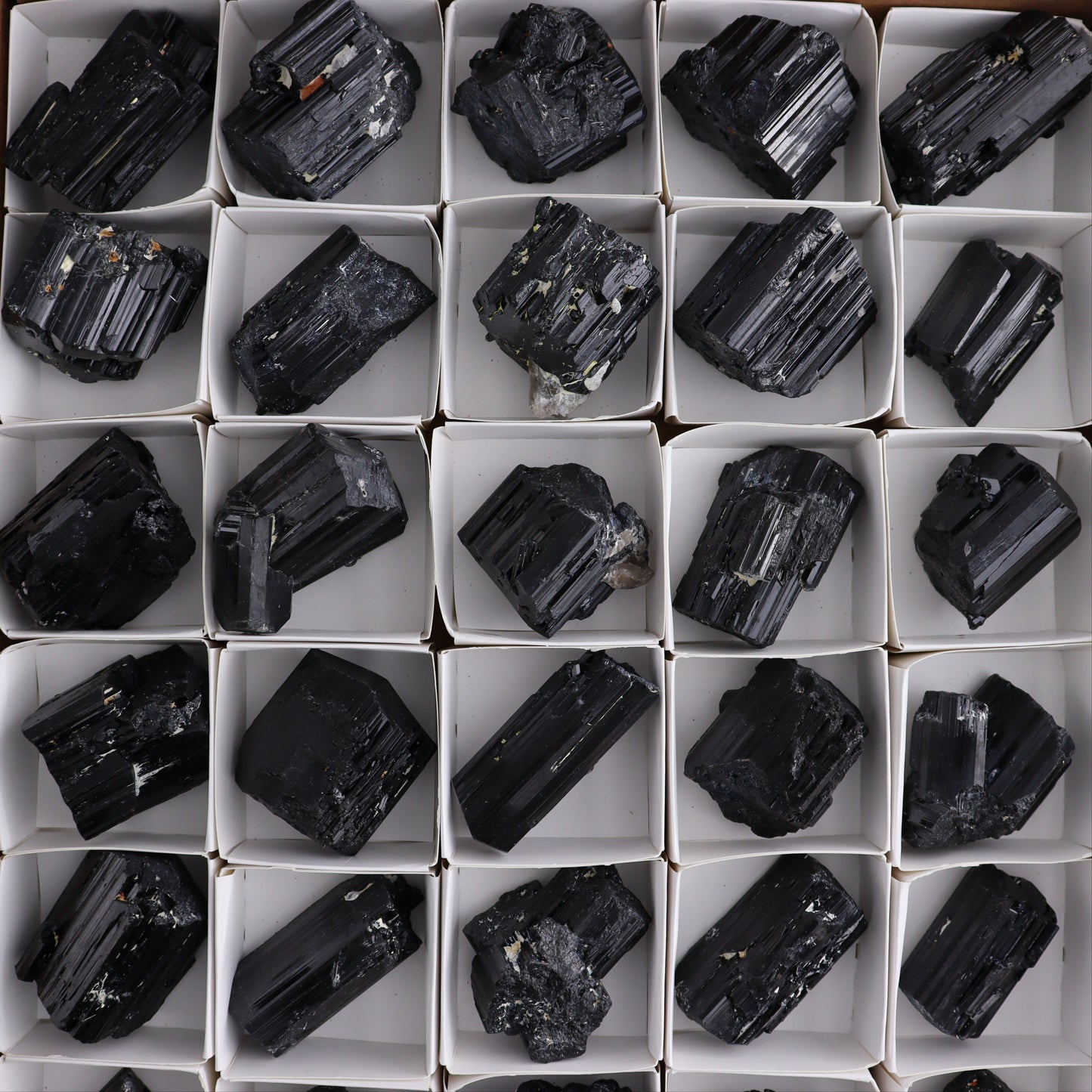 Black Tourmaline Roughs Set of 35 - Expert Wholesale and Supplier of Wholesale Crystals & Bulk Gemstones, ["Black Tourmaline","Madagascar","Rough","Tourmaline"]