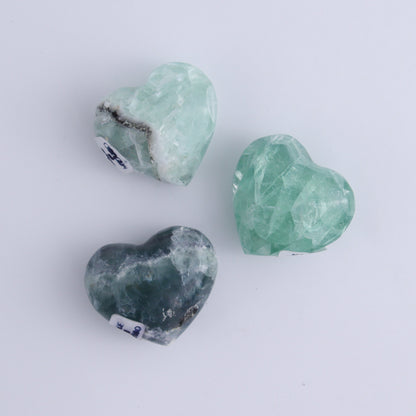Fluorite Hearts Set of 7 - Expert Wholesale and Supplier of Wholesale Crystals & Bulk Gemstones, ["Fluorite","Hearts","Mexico"]