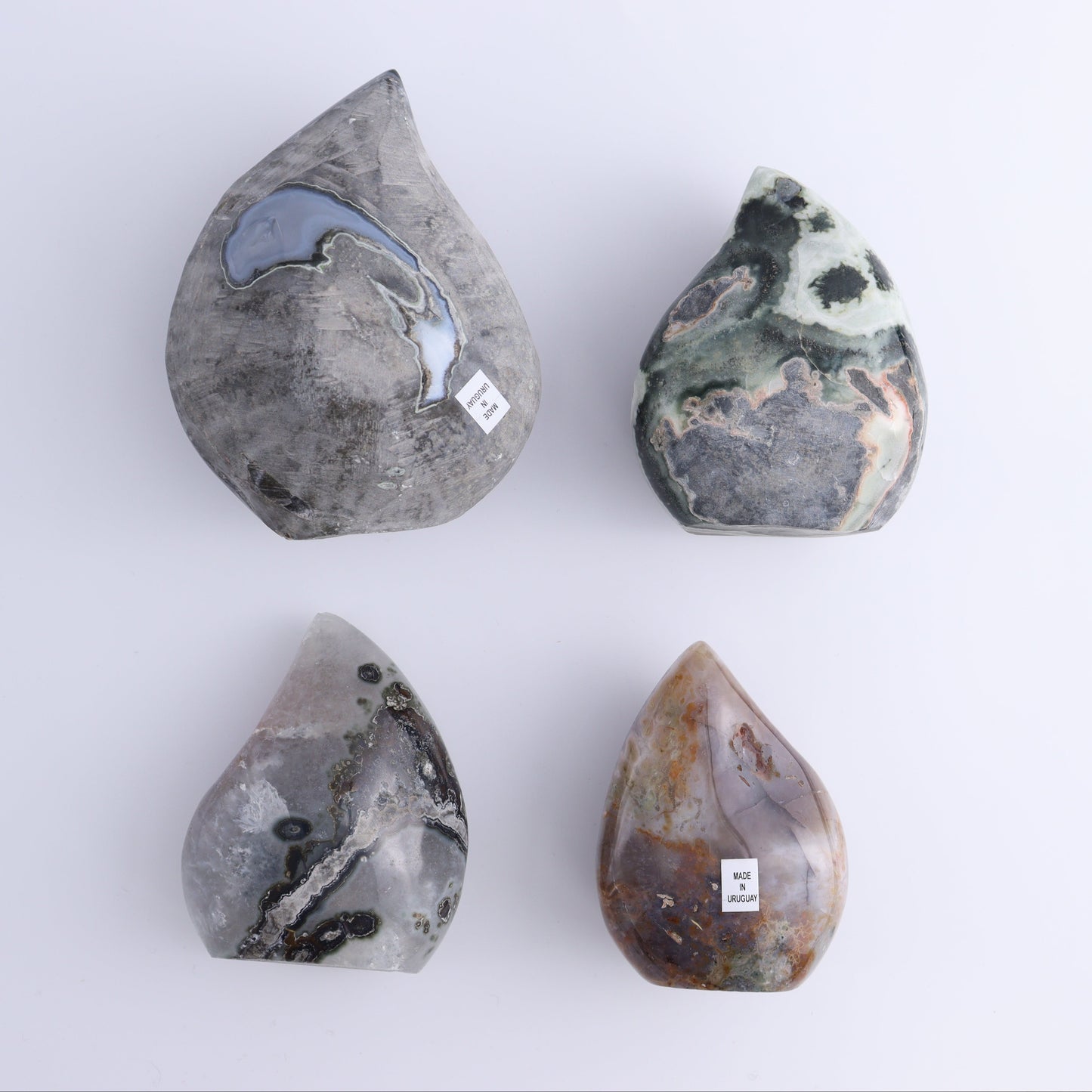 Uruguay Druzy Amethyst Flames Set of 4 - Expert Wholesale and Supplier of Wholesale Crystals & Bulk Gemstones, ["Amethyst","flames","Uruguay"]
