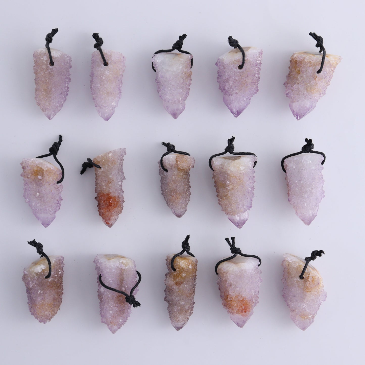 Cactus Quartz Pendants Set of 15 - Expert Wholesale and Supplier of Wholesale Crystals & Bulk Gemstones, ["cactus quartz","Pendant"]