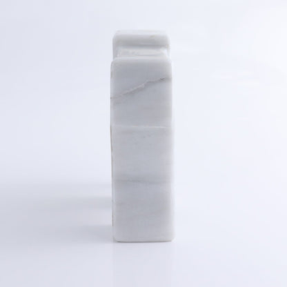 One White Marble Elephant Statue