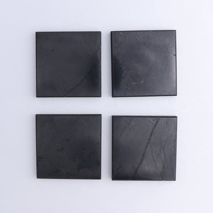 One Shungite Square Charging Plate - Expert Wholesale and Supplier of Wholesale Crystals & Bulk Gemstones, ["plate","Russia","Shungite","Square"]