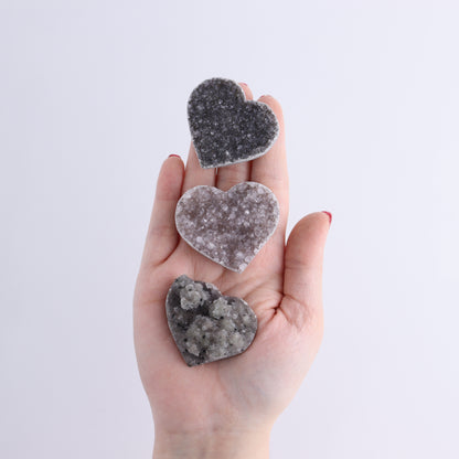 Amethyst Hearts Set of 8 - Expert Wholesale and Supplier of Wholesale Crystals & Bulk Gemstones, ["Amethyst","Hearts","Uruguay"]