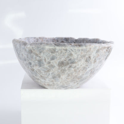Blue Calcite Bowl 10"
