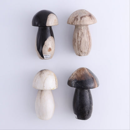 Petrified Wood Mushrooms Set of 4 - Expert Wholesale and Supplier of Wholesale Crystals & Bulk Gemstones, ["Indonesia","Mushrooms","Petrified Wood"]