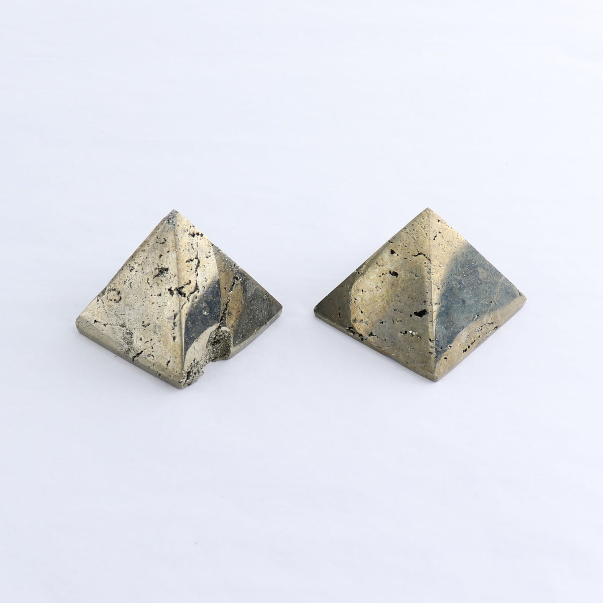 Pyrite Pyramids Set of 7