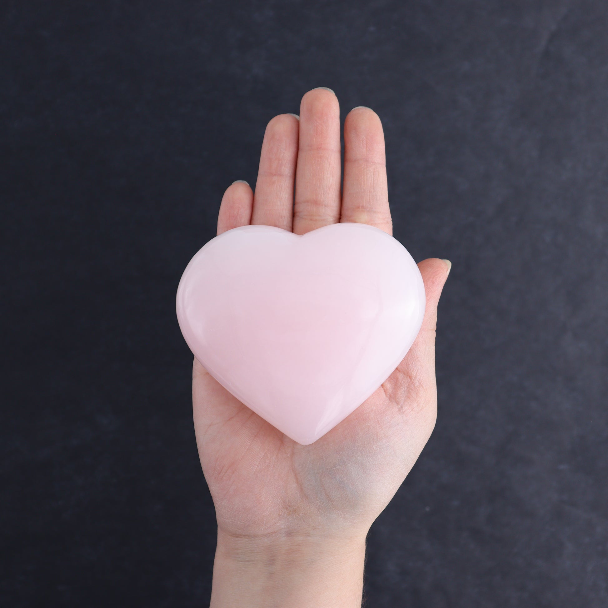 Pink Mangano Calcite Hearts Set of 6 - Expert Wholesale and Supplier of Wholesale Crystals & Bulk Gemstones, ["Calcite","Hearts","Madagascar","Pink Calcite"]