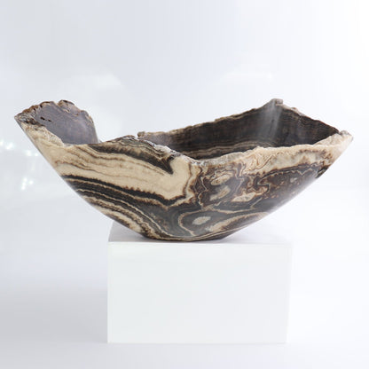 Mexican Onyx/Calcite Bowl 12"