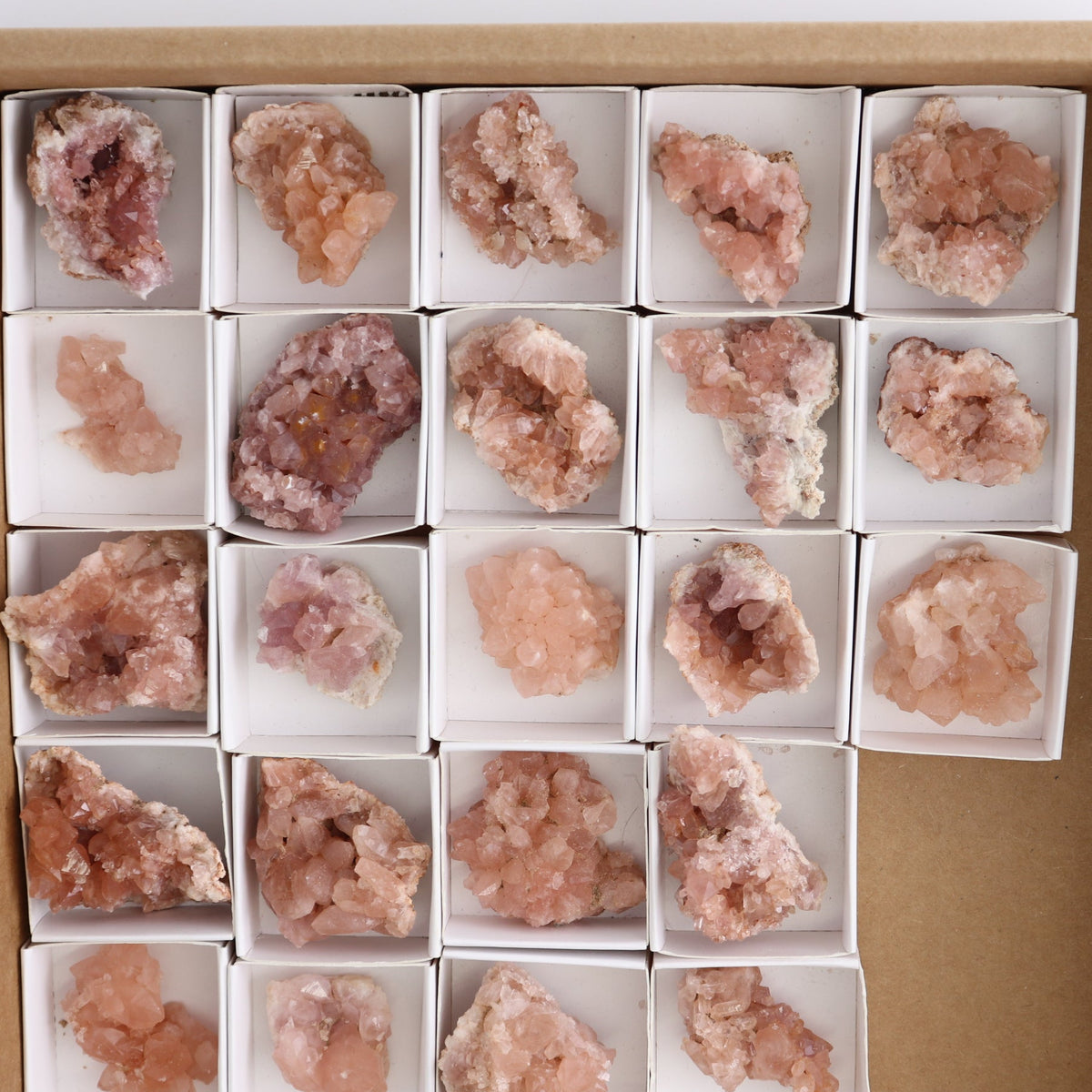 Pink Amethyst Geodes Set of 27