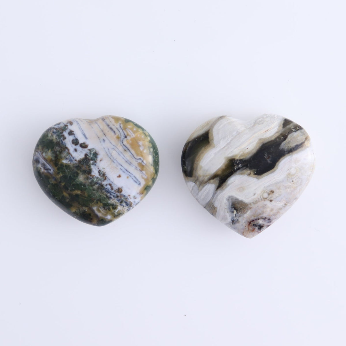 Ocean Jasper Hearts Set of 10